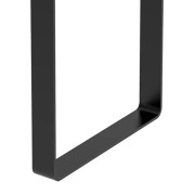 Gamba per mobili in acciaio nero L40xP8xH40 cm REI