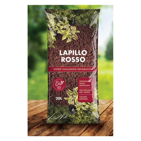 Lapillo rosso vulcanico decorativo 20...