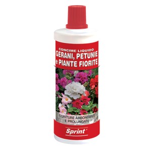 Concime liquido per gerani e piante fiorite Sprint 1 kg