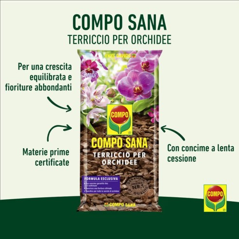 Terriccio orchidee COMPO SANA 2,5 L...