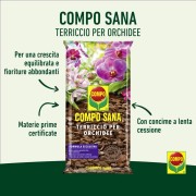 Terriccio orchidee COMPO SANA 2,5 L rinvaso e fioritura