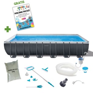 Kit piscina fuori terra 732X366 H132 Intex accessori tutto incluso