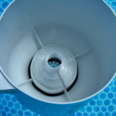 Adattatore aspirafango su skimmer Intex 3