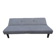 Divano letto 3 posti Astrid in tessuto grigio 168x74x78cm