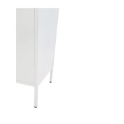 Mobile multiuso in metallo bianco 80x40x h103 cm con ante