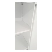 Mobile multiuso salvaspazio metallo bianco 2 ante interno