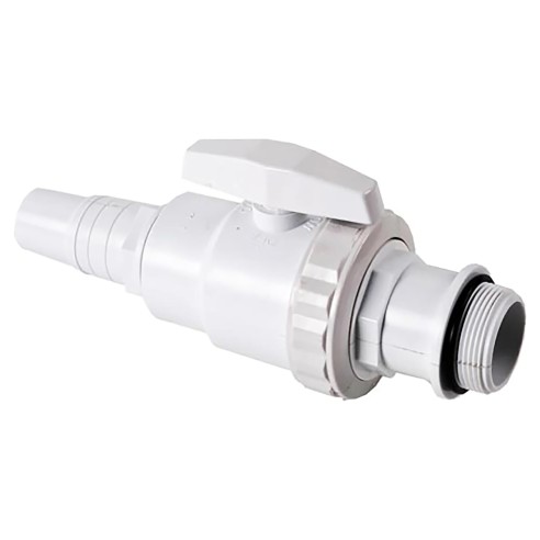 Valvola di chiusura con 1 raccordo Ø 32/38 mm per kit filtrazione Gre 621702