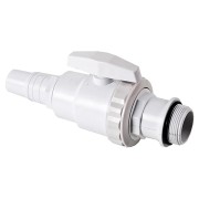 Valvola di chiusura con 1 raccordo Ø 32/38 mm per kit filtrazione Gre 621702
