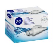 Valvola di chiusura con 1 raccordo Ø 32/38 mm per kit filtrazione Gre 621702