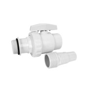 Valvola di chiusura con 1 raccordo Ø 32/38 mm per kit filtrazione Gre 621702