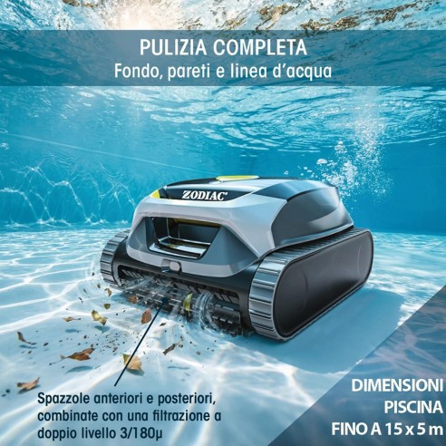 Robot Pulitore Piscina Zodiac Freedom Lite WR000703 Senza Fili