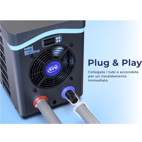 Pompa di calore mini per piscina fuori terra fino a 20 m³ Gre HPM20