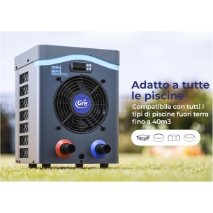Pompa di calore mini Gre HPM40 per piscina fuori terra fino a 40 m³ 2