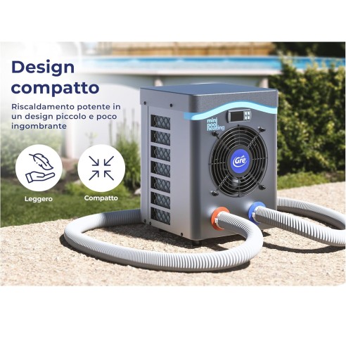 Pompa di calore mini Gre HPM40 per piscina fuori terra fino a 40 m³