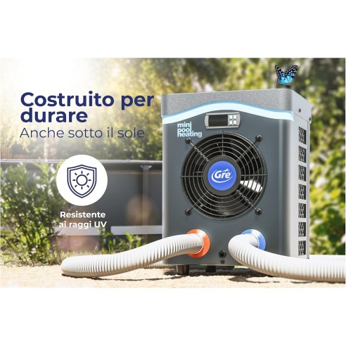 Pompa di calore mini Gre HPM40 per piscina fuori terra fino a 40 m³