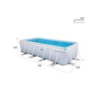 Piscina fuori terra 400x200x100 h Chevron 26780 INTEX