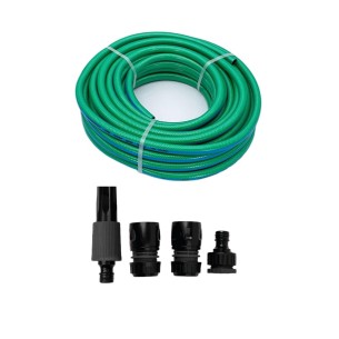 Tubo da giardino retinato Tenatex Agri verde Ø 1/2" 15 m con kit