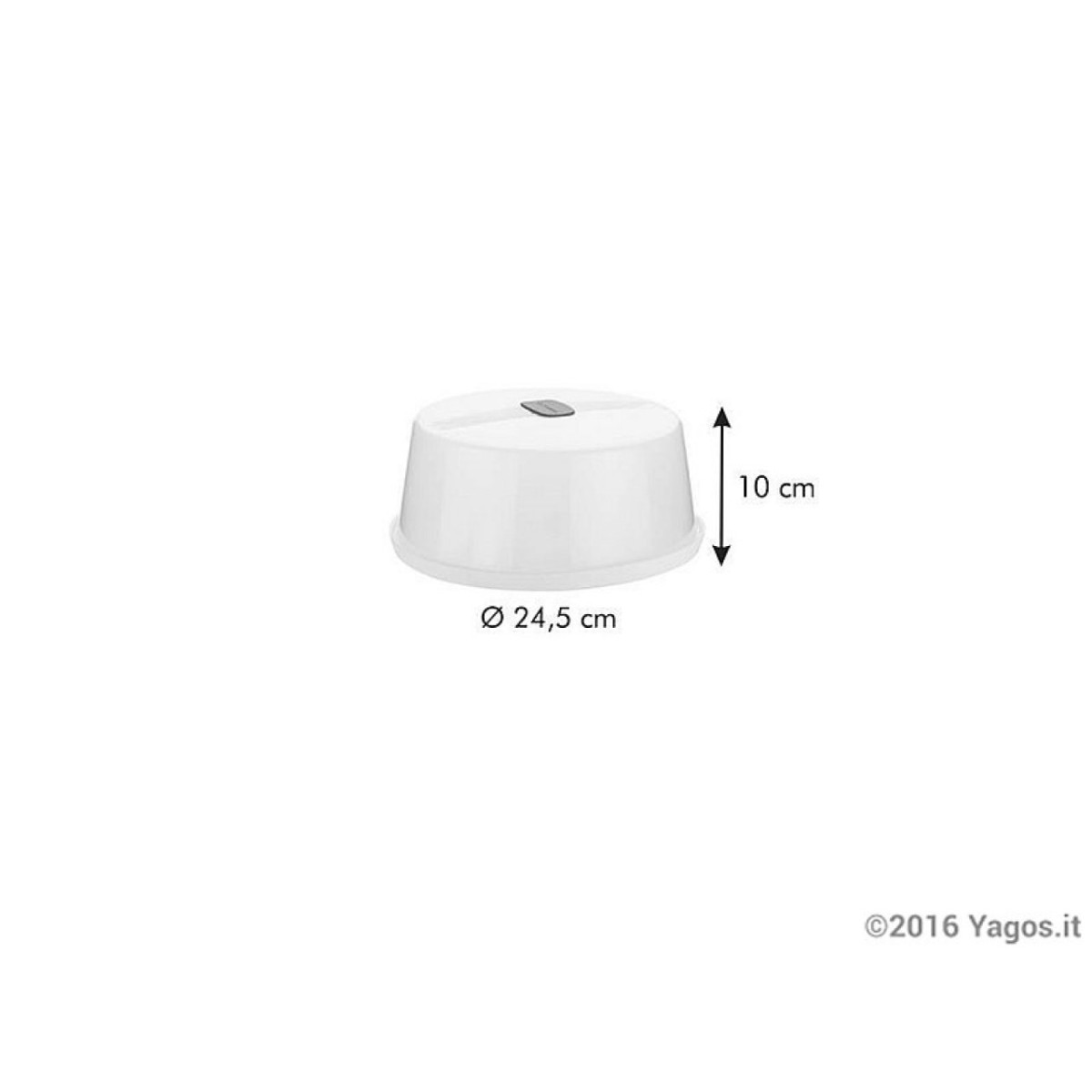 Coperchio Per Microonde Kuuleyn – Anti Schizzi, 26 Cm, Con Serbatoio Acqua E Foro Di Sfiato – Bianco