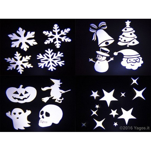 PROIETTORE LUCI NATALIZIE - 16 DIAPOSITIVE, per Solo 49.90 EUR. Invio GRATIS 24/48H. Compralo Subito