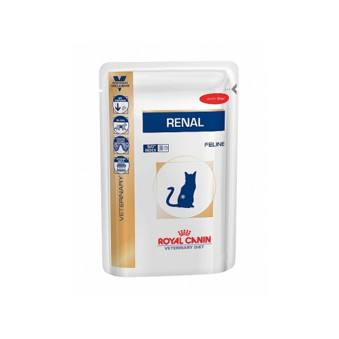 Alimento-per-gatti-Renal-Beef-12pz-85g