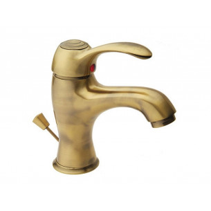 Miscelatore per lavabo Distri vecchio ottone Idro-Bric