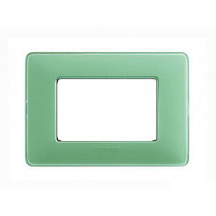 Placca-3-prese-colore-verde-Matix