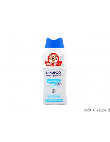 Shampoo-per-cani-Sano-e-Bello-manti-bianchi-250ml-