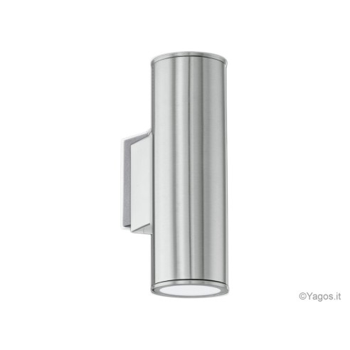 lampada-esterno-parete-eglo-riga-acciaio-inox