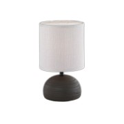 Luci lampada da tavolo in ceramica marrone 1x E14 Trio