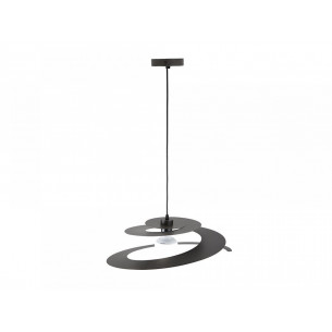 Lampadario sospensione Spirale 1xE27 in metallo verniciato Novecento 2