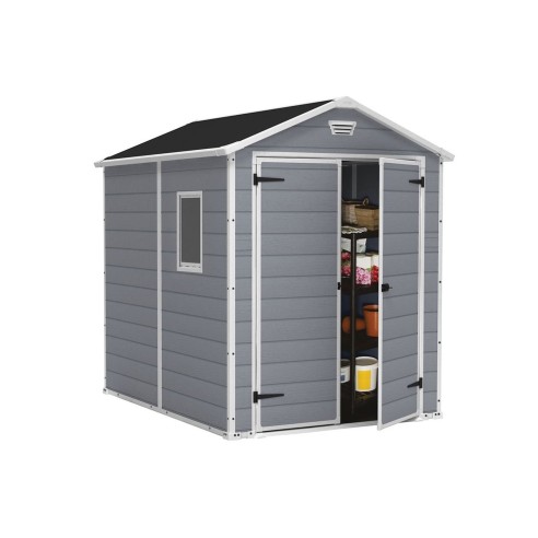 Keter casetta da giardino Manor 6x8 grigio