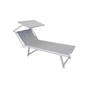 Lettino-sdraio-in-alluminio-con-parasole-X-6180 grigio