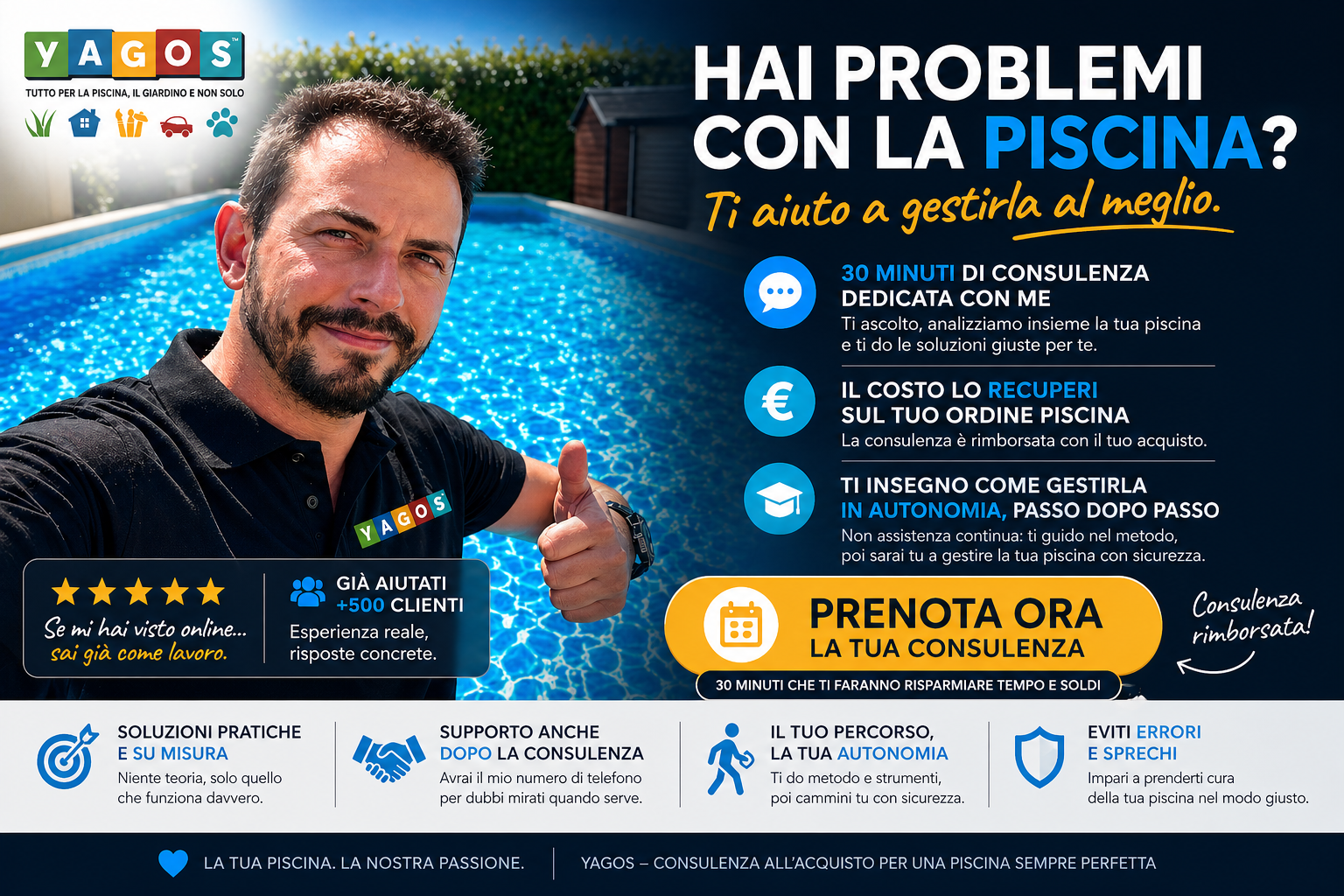 Consulenza Gratis piscina Yagos